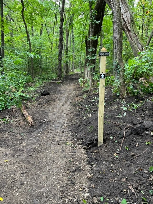 Bike trail work